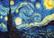 NIHO-JIUMA Van Gogh Starry Night Diamond Painting Kits,5D Diamond Art Van Gogh F