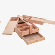 ArtMaster Wooden Brush & Tool Organizer Box
