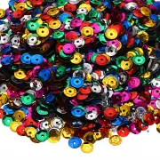 30Gram Sequins for Crafts, 1Pack Colored Sequin and Spangles, Button