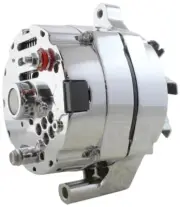 New One-Wire Alternator 110 Amps Chrome 12V Ford 1G Hybrid with GM Style Case! (for: Ford)