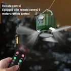 Portable Small Ceiling Fan High Endurance Wind Camp Remote Control Fan Light AU