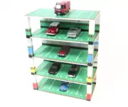Five-Story Diecast Car Display - Garage Diorama Kit – Parking Lot 1:43 scale