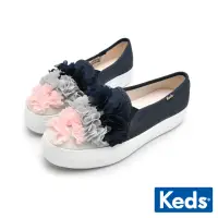 在飛比找momo購物網優惠-【Keds】TRIPLE DECKER 春夏限定厚底手工花卉