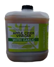 Stockhealth Apple Cider Vinegar Double Strength w/ Garlic for Livestock 5L