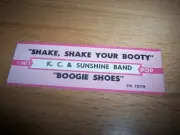 1 KC Sunshine Band Shake Your Booty / Boogie Shoes Jukebox Title Strip