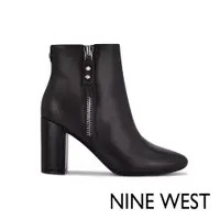 在飛比找ETMall東森購物網優惠-NINE WEST TAKES 9x9粗跟高跟踝靴-黑色