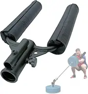 Landmine Handle Attachment, t bar Row Attachment with Foaming Padding & Dual Handles, Shoulder Press Bar for 1 & 2 Inch Barbell, Landmine Bent Row