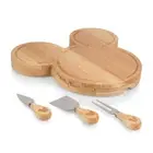 PICNIC TIME Disney Mickey Mouse Head Shaped Cheese Board and Knife Set Charcu...