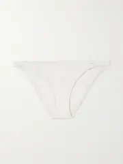 [Chloé] Chloé - + Eres Broderie Anglaise Bikini Briefs - White - FR 42 FR 42 White
