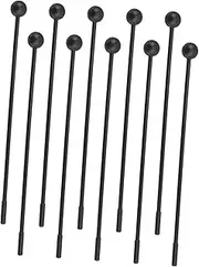 CIMAXIC 10pcs Plastic Drum Hammer Percussion Bell Sticks Plastic Mallets for Drums Plastic Drumsticks Plastic Xylophone Mallets Percussion Xylophone Tools Hammer Percussion Mallets Black
