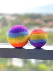 Educational Children Toy | Kid Ball | Wool Felt Sensory Balls Rainbow Montessori
