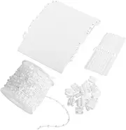 BIUDECO 1 Set Vertical Blind Accessories Bead Connector Bottom Chain Easy Repair for Living Bedroom Bathroom Includes Beads Bottom Plates