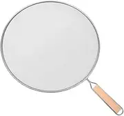 Roarrter Cooking Frying Stainless Steel Anti Splatter Guard Oil Net Grease Splatter Screen Pan Mesh Guard Splash Cover 33cm