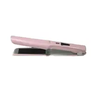 Curly Hair Straight Hair 2 In 1Hair Straightener Brush Ionic Hair Straightening Brush with Fast Ceramic Heating Anti-Scald-Pink