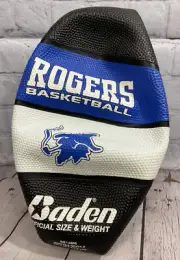 Rogers High School Mounties Official Baden BR7-6680 Basketball Black/Blue NEW