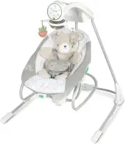Ingenuity Inlighten Soothing Swing & Rocker - Vibrating Swivel Infant Seat, S...