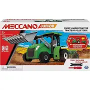 MECCANO JUNIOR FRONT LOADER TRACTOR MODEL BUILDING KIT STEAM AGE AGE5+ NEW 22102