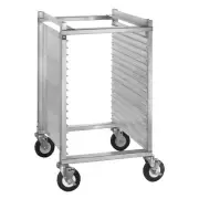 Cres Cor 2821815 15 Pan End Load Half Height Mobile Aluminum Sheet Pan Rack w...