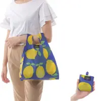 在飛比找momo購物網優惠-【ENVIROSAX】寬版折疊便當袋—檸檬
