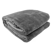 Mink Blanket Double Sided Queen Size Soft Plush Bed Faux Throw Rug 220 X 240 cm