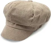 [ZLSLZ] Womens Retro Corduroy Ivy Newsboy Paperboy Cabbie Gatsby Painter Hats Caps