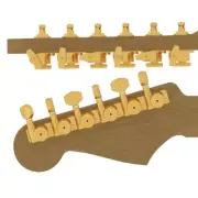 NEW Hipshot GUITAR TUNER UPGRADE KIT 6 INLINE GRIP-LOCK™ CLOSED GOLD 6K1EL0G