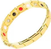 OATIPHO 1pc Magnet Titanium Steel Bracelet Coworker Co Worker Magnet Bracelet Women's Bracelet Bracelets Mens Bracelet Wrist Band Bangle Bracelet for Men Golden