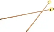 SWOOMEY 2pcs Maple Drumsticks Marimba Mallet Firth Drum Sticks Xylophone Mallets Marimba Instrument Mallets Working Mallet for Drum Drummer Accessories Drum Mallets Adult Yarn Yellow