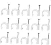 SEWOART 16mm Circle Electrician Tube Support Hook Line Clip Cable Clip Wire Wall Fixed Holder Cable Management System