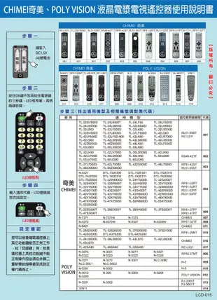 全新奇美CHIMEI液晶電視遙控器適用RP51-42ST RL51-55ST RC-LS21 TL-42LS70 825