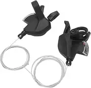 Jaxenor Lightweight Mountain Bike Shifter Set - Smooth Shifting, Clear Gear Display, and Universal Installation