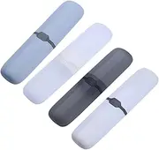 Healvian 4pcs Toothbrush Tube Toothbrush Cover Portable Toothbrush Case Toothbrush with Cover Toothbrush Holder Travel Toothbrush Holder Tube Toothbrush Case for Outdoors Toothbrush Holders