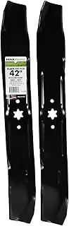 Maxpower 561532B 2-Blade Mulching Set for 42-Inch Cut MTD/Cub Cadet/Troy-Bilt, 742-0616A and Many Others, Replaces OEM #'s 742-04126, 742-0616, 942-0616, Black