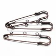Brooch Findings, Kilt Pins, Junk Journal Pins Antique Bronze 10pcs