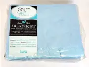 Vintage Penney's Golden Dawn Blue Blanket 72"x90" Twin Double Bed - NOS ~ MS