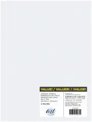 American Crafts Art Supply Basics Panel Pack Canvas 5/Pkg-9"X12" 34004921
