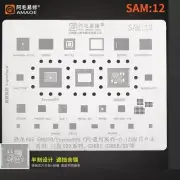 Amaoe SAM:12 BGA Reballing Stencil For SAMSUNG S20 Exynos990 CPU SDR865 PM8150C
