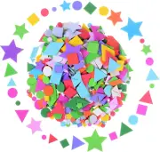 1300 Pieces Foam Geometry Self-Adhesive Stickers - Assorted Colors Mini Shapes (