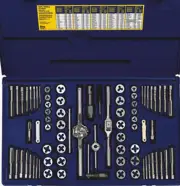HANSON 76 PC SAE & MET TAP & DIE SET HAN26376