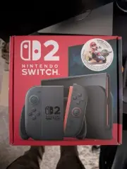Nintendo Switch 2 + Mario Kart World Console Bundle On Hand