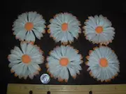 Millinery Orange & White Daisies - Japan - Lot of 6 - Vintage
