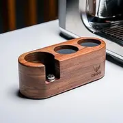 [KNODOS] Walnut Espresso Tamping Station 54mm For Breville Espresso Machine Accessories, Portafilter Holder Tamping Mat Espresso Coffee Equipment V2