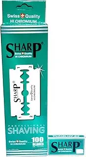 100 Sharp Hi Chromium Double Edge Razor Blades