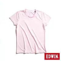 在飛比找momo購物網優惠-【EDWIN】女裝 涼感圓領短袖T恤(粉色)