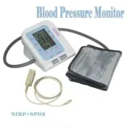 Automatic Upper Arm Blood Pressure Monitor Digital Cuff FDA SPO2 Pulse LCD USA