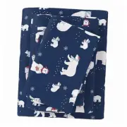 Flannel Sheet Set King Size - 100% Turkish Cotton, Double-Brushed, Winter Bed