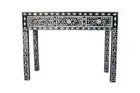 MOP Sell Console Table Black & White Floral Design Table