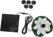 Mipcase 1 Set Solar Powered Fountain Floating Lotus Flower Water Lily Fountain for Outdoor Bird Bath Garden Decoration Durable Solar Water Feature for Serene Spaces