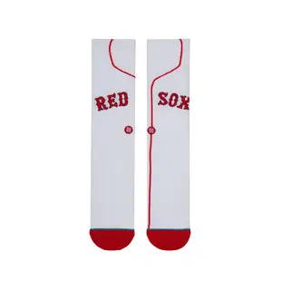 美國 STANCE RED SOX HOME 男襪 休閒襪MLB波士頓紅襪隊主場球衣款M545A18RSH WHT（M）