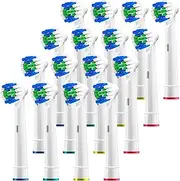 Alayna Replacement Brush Heads Compatible for Oral B Electric Toothbrush- 16 Pack Heads Fits Oralb Pro 1000 Sonic Clean Soft Sensitive Precision More